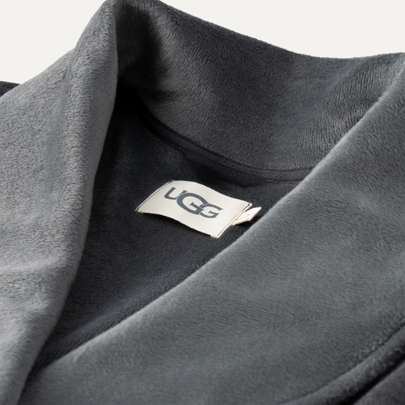 UGG Women’s Duffield Robe, Heather Charcoal, Size Medium, Excellent Condition - Picture 5 of 7